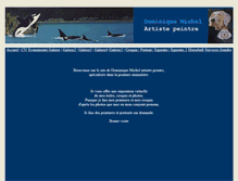 Tablet Screenshot of dominiquemichelartistepeintre.com